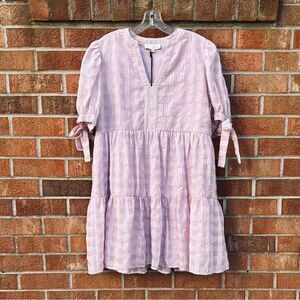 Pinch Tiered Puff Sleeve Mini Sundress